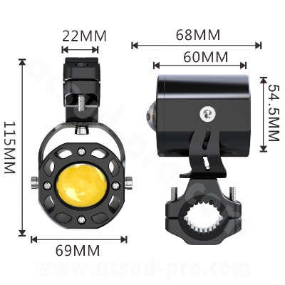 FEU AVANT ADDITIONNEL LED ECOBENE 6000 LUMENS
