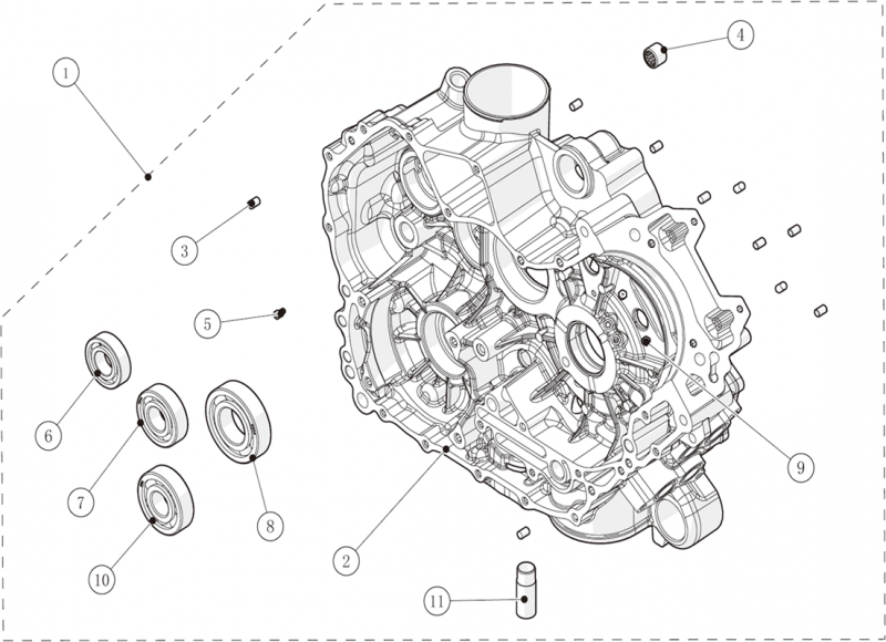 KIT CARTER MOTEUR GAUCHE SNARLER AT6L