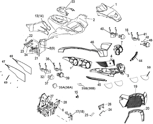 CARROSSERIE AVANT / CHASSIS HYTRACK 310 T