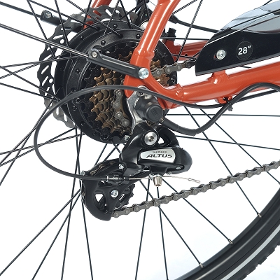 VÉLO ÉLÉCTRIQUE FREQUENCE 28 Terracotta - TNT